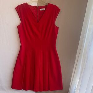 Calvin Klein Red Midi Dress